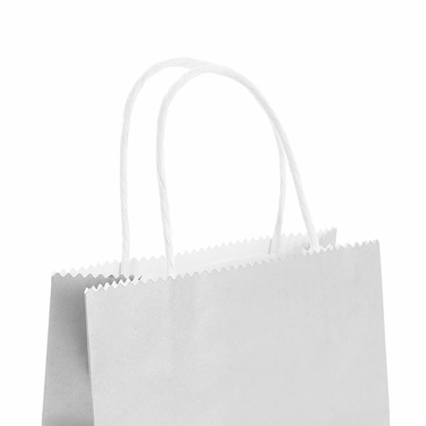 Kraft Paper Carry Bags |  Kraft Paper Bag Shopper Medium Silver Pk10 (180Wx85Gx215mmH) Christmas Kraft Bags Christmas Kraft Bags