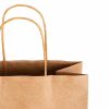 Kraft Paper Carry Bags |  Kraft Paper Bag Shopper Mini Brown Pack 10 (140Wx75Gx165mmH) Gift Bags Kraft Paper Carry Bags