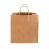 Kraft Paper Carry Bags |  Kraft Paper Bag Takeaway Med Brown Pk10 (305Wx175Gx305mmH) Gift Bags Kraft Paper Carry Bags