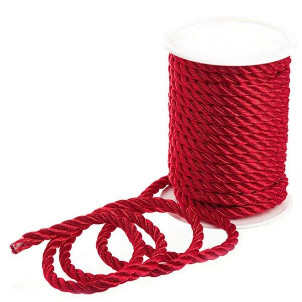 Metallic Rope |  Metallic Rope Red (6mmx10m) Craft Cord Metallic Red