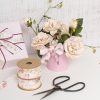 Mother’s Day Ribbons |  Cotton Ribbon Vintage Floral Flowers Dark Pink (38mmx10m) Cotton Ribbons Cotton Ribbons