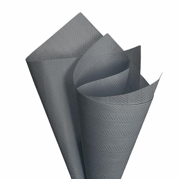 Nonwoven Flower Wrapping Paper |  Nonwoven Embossed Wrap Sheets Willow Grey Pk 50 (50x70cm) Flower Wrap Grey