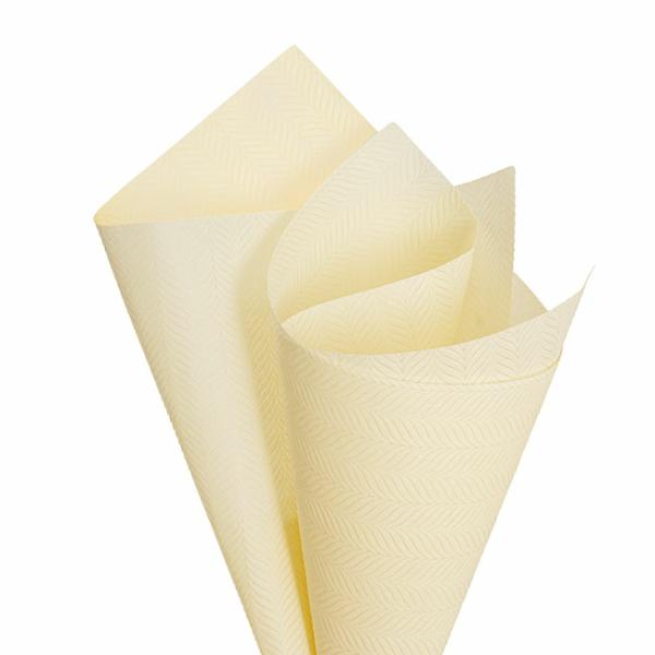 Nonwoven Flower Wrapping Paper |  Nonwoven Embossed Wrap Sheets Willow Ivory Pk 50 (50x70cm) Flower Wrap Cream Ivory