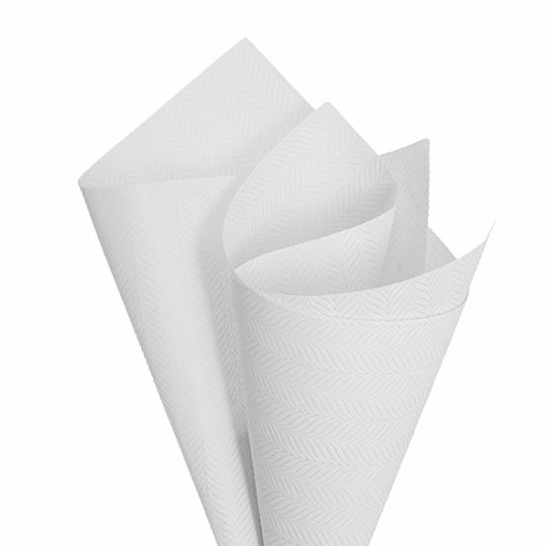 Nonwoven Flower Wrapping Paper |  Nonwoven Embossed Wrap Sheets Willow White Pk 50 (50x70cm) Flower Wrap Nonwoven Flower Wrapping Paper