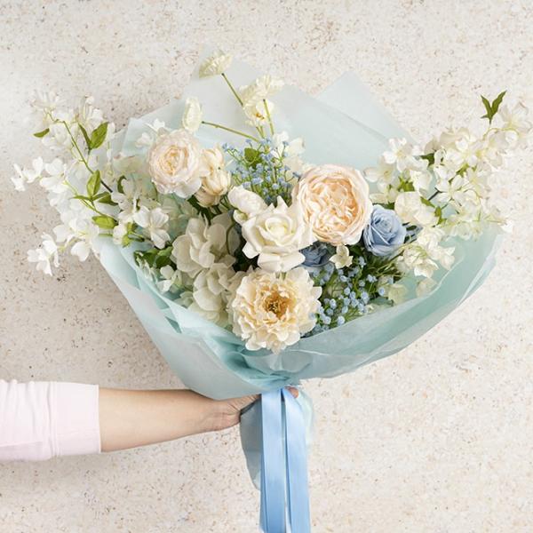 Nonwoven Flower Wrapping Paper |  Nonwoven Wrap Sheets Nova Baby Blue (50x70cm) Pack 50 Flower Wrap Nonwoven Flower Wrapping Paper