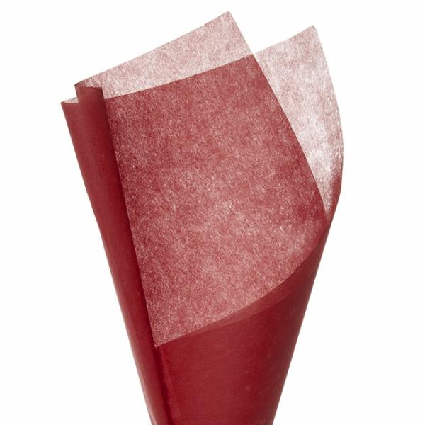 Nonwoven Flower Wrapping Paper |  Nonwoven Wrap Sheets Nova Burgundy (50x70cm) Pack 50 Flower Wrap Dark Red