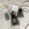 Organza Gift Bags |  Organza Gift Bomboniere Bag Medium Black Pk 10 (12.5x17cmH) Gift Bags Black