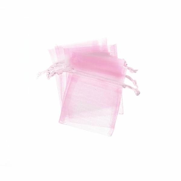 Organza Gift Bags |  Organza Gift Bomboniere Bag Small Pink Pack 10 (7.5x10cmH) Gift Bags Organza Gift Bags