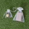 Organza Gift Bags |  Organza Gift Bomboniere Bag Small White Pack 10 (7.5x10cmH) Gift Bags Organza Gift Bags