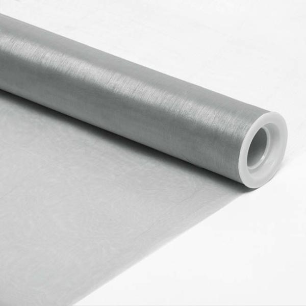 Organza Rolls |  Wrap Organza Wide Roll Cut Edge Silver (70cmx10m) Flower Wrap Metallic Silver