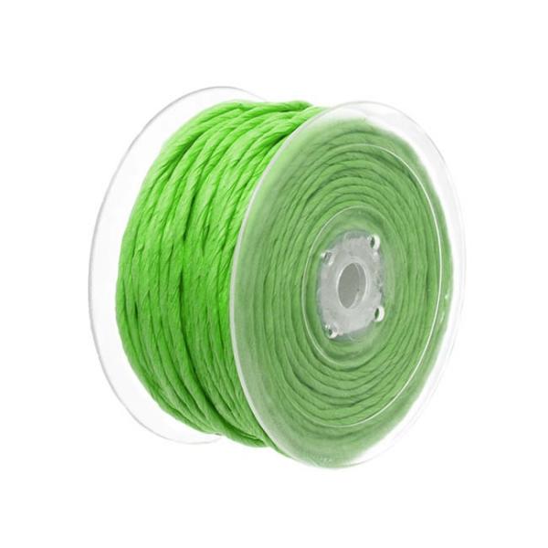 Paper Rope |  Twisted Paper Cord Lime (4mmx50m) Craft Cord Green