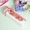 Patisserie & Cake Boxes |  Macaron Sliding Window Box 6 White Pack 10 (185x65x50Hmm) Acrylic & Pvc Display Gift Box Acrylic & Pvc Display Gift Box