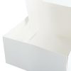 Patisserie & Cake Boxes |  Patisserie Square Window Box 9" Deep White (240x240x120mmH) Gift Boxes Patisserie & Cake Boxes