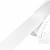 Poly Tear Ribbon |  Premium Tear Ribbon Embossed Grosgrain White (30mmx50m) Fabric & Paper Ribbons Poly Tear Ribbon