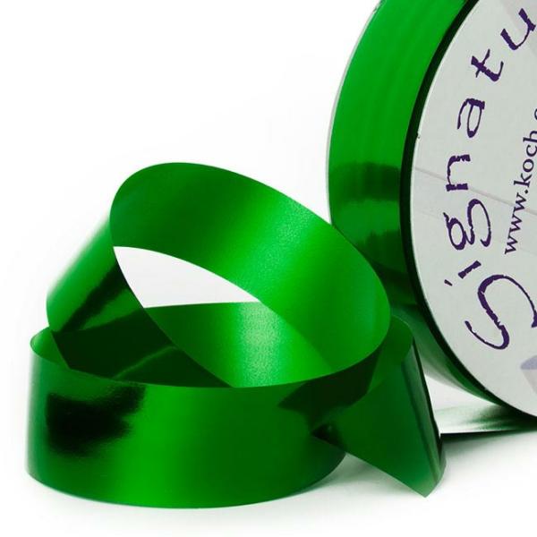 Poly Tear Ribbon |  Premium Tear Ribbon Metallic Green (30mmx91m) Fabric & Paper Ribbons Green