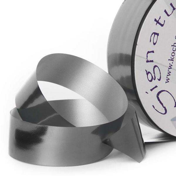 Poly Tear Ribbon |  Premium Tear Ribbon Metallic Silver (30mmx91m) Fabric & Paper Ribbons Metallic Silver