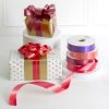 Poly Tear Ribbon |  Tear Ribbon Florists Hampers Gifts Burgundy (30mmx91m) Fabric & Paper Ribbons Dark Red