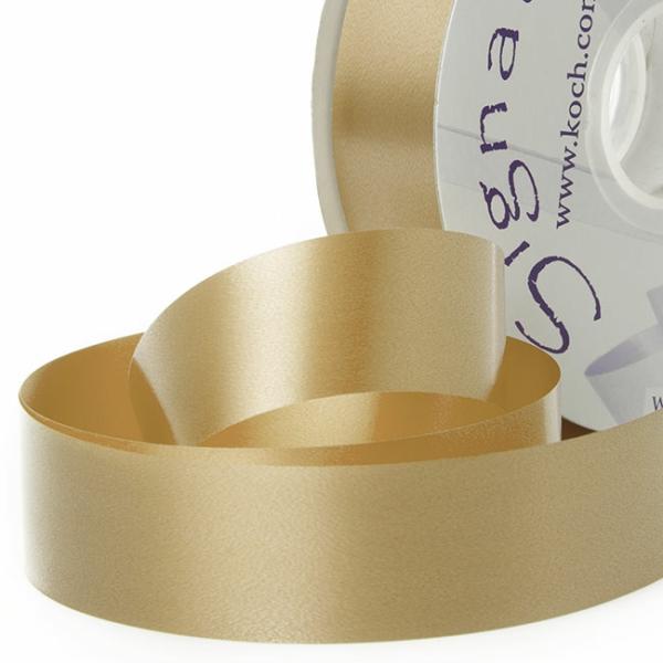 Poly Tear Ribbon |  Tear Ribbon Florists Hampers Gifts Champagne (30mmx91m) Fabric & Paper Ribbons Cream Ivory