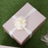 Poly Tear Ribbon |  Tear Ribbon Florists Hampers Gifts Cream (30mmx91m) Fabric & Paper Ribbons Cream Ivory