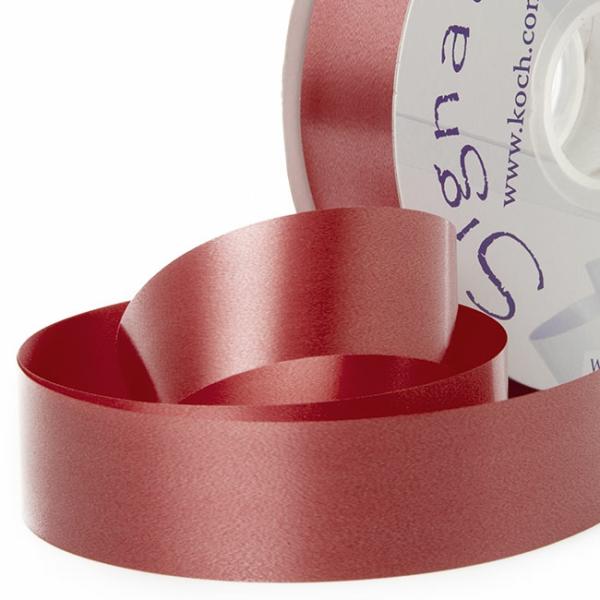 Poly Tear Ribbon |  Tear Ribbon Florists Hampers Gifts Dark Red (30mmx91m) Fabric & Paper Ribbons Dark Red