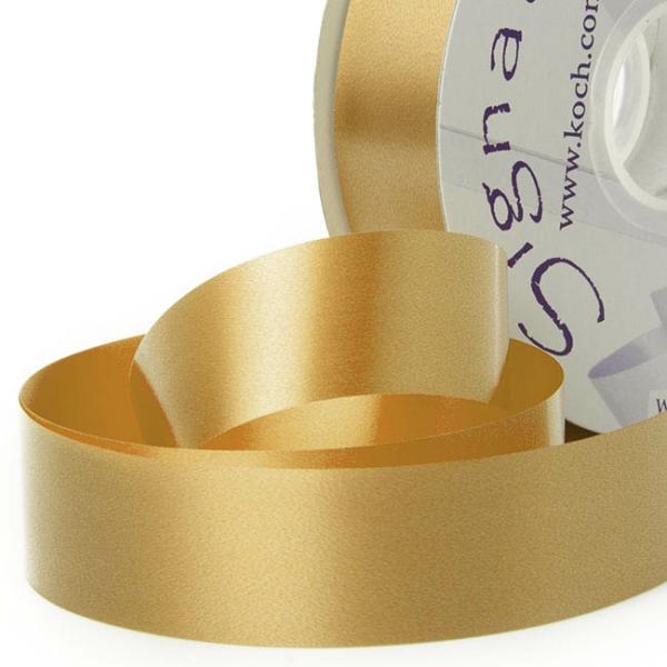 Poly Tear Ribbon |  Tear Ribbon Florists Hampers Gifts Gold (30mmx91m) Fabric & Paper Ribbons Gold