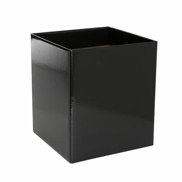 Posy Boxes |  Gift Flower Box Tall Flat Pack Black (22x22x25cmH) Flower Boxes & Bags Black