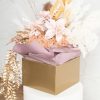 Posy Boxes |  Large Posy Box With Flap Pack 10 Gold (22x14cmH) Flower Boxes & Bags Gold