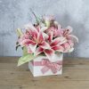 Posy Boxes |  Medium No.6 Posy Box With Flap Pk10 Matte White (16x12cmH) Flower Boxes & Bags Posy Boxes