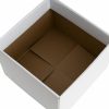 Posy Boxes |  Medium No.6 Posy Box With Flap Pk10 Matte White (16x12cmH) Flower Boxes & Bags Posy Boxes