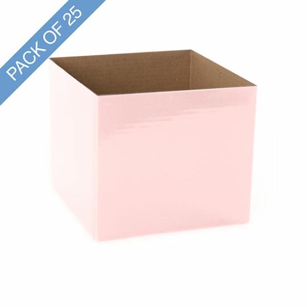 Posy Boxes |  Mini Posy Box Pack 25 Baby Pink (13x12cmH) Flower Boxes & Bags Posy Boxes