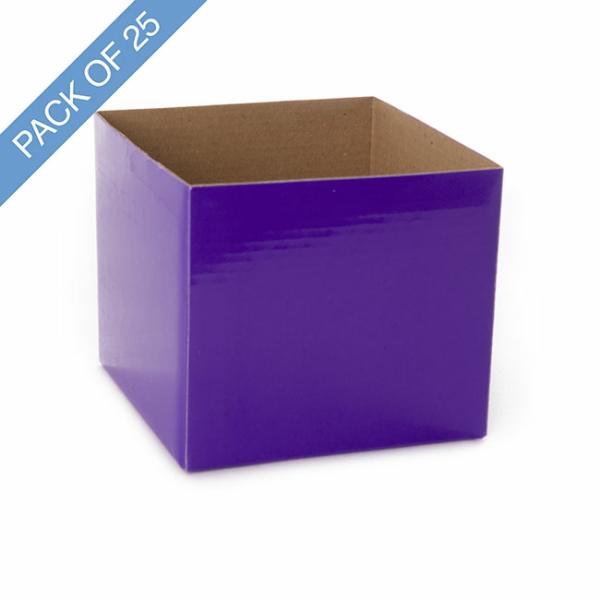 Posy Boxes |  Mini Posy Box Pack 25 Violet (13x12cmH) Flower Boxes & Bags Posy Boxes