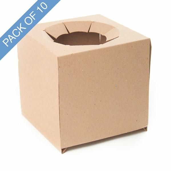 Posy Flower Box Insert |  Cardboard Insert For Tall Flat Pack Box Pack 10 Flower Boxes & Bags Posy Boxes