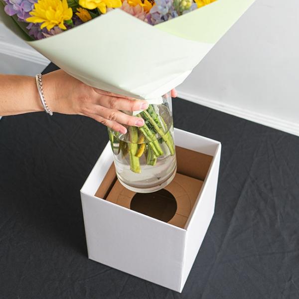 Posy Flower Box Insert |  Cardboard Insert For Tall Flat Pack Box Pack 10 Flower Boxes & Bags Posy Boxes