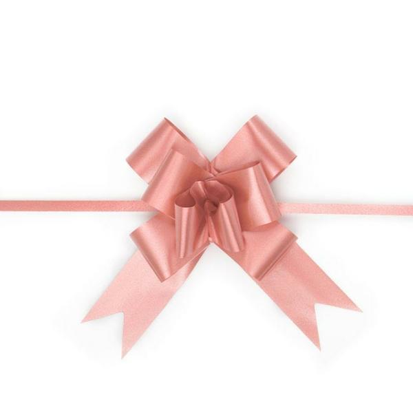 Pull Bows |  Ribbon Pull Bow Baby Pink (32mmx53cm) Pack 25 Pull Bows Pull Bows