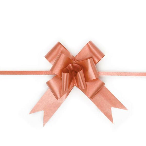 Pull Bows |  Ribbon Pull Bow Orange (32mmx53cm) Pack 25 Pull Bows Orange