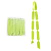 Pull Bows |  Ribbon Pull Bow Pom Pom Lime (32mmx12.5cm) Pack 5 Pull Bows Green