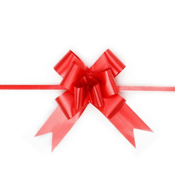 Pull Bows |  Ribbon Pull Bow Red (32mmx53cm) Pack 25 Pull Bows Pull Bows