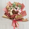 Regal Pearl Wrap Duo Contrast |  Cello Regal Pro Duet 65mic Deep Blush (50x70cm) Pack 100 Flower Wrap Pink