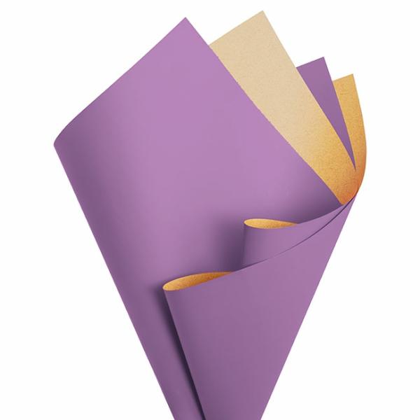 Regal Pearl Wrap Duo Contrast |  Cello Regal Pro Duet 65mic Purple Orchid (50x70cm) Pack 100 Flower Wrap Regal Pearl Wrap Duo Contrast