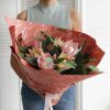 Regal Pearl Wrap Pattern |  Cello Regal Branchlets 65mic Deep Coral Pack 100 (50x70cm) Flower Wrap Regal Pearl Wrap Pattern