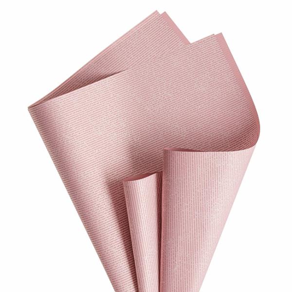 Regal Pearl Wrap Pattern |  Cello Regal Classic Stripes 65mic D Pink (50x70cm) Pack 100 Flower Wrap Regal Pearl Wrap Pattern