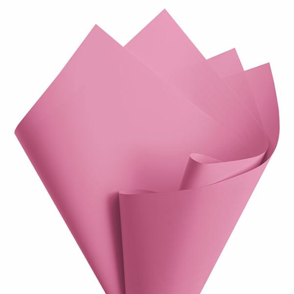 Regal Pearl Wrap Solid |  Cello Regal Pro 65mic Dusty Pink (50x70cm) Pack 100 Flower Wrap Regal Pearl Wrap Solid