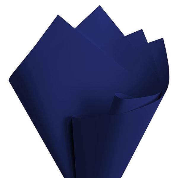 Regal Pearl Wrap Solid |  Cello Regal Pro 65mic Navy (50x70cm) Pack 100 Flower Wrap Blue