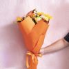 Regal Pearl Wrap Solid |  Cello Regal Pro 65mic Orange (50x70cm) Pack 100 Flower Wrap Orange