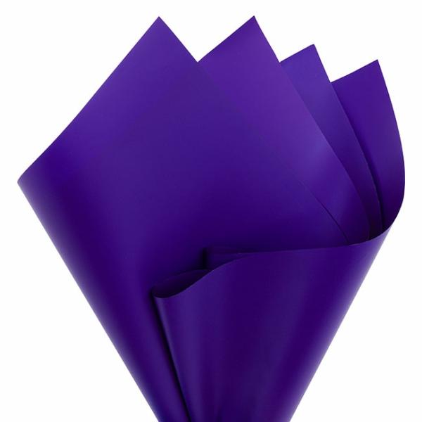 Regal Pearl Wrap Solid |  Cello Regal Pro 65mic Violet (50x70cm) Pack 100 Flower Wrap Purple