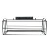 Ribbon Holder |  Ribbon Stand Stackable 62x18x23cmH Black Fabric & Paper Ribbons Black