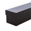 Rose Box Economy |  Glossy Rose Box Single Black (71x8x7cmH) Rose Box Economy Black