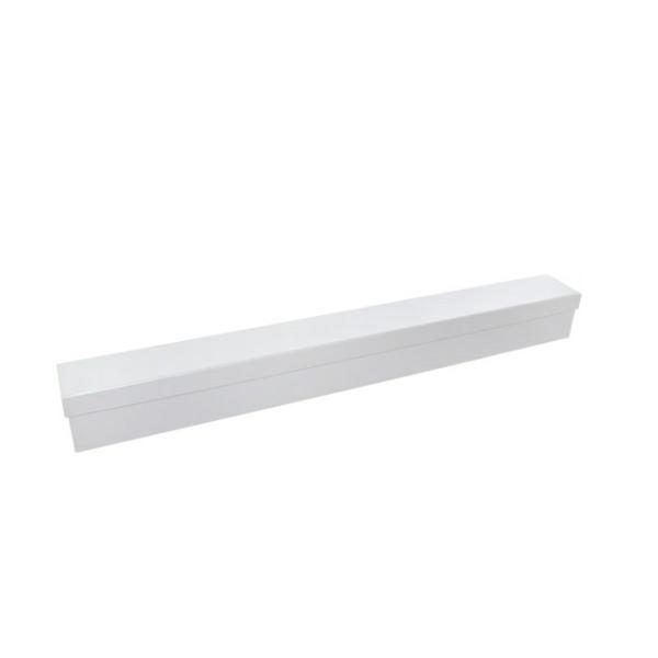 Rose Box Economy |  Glossy Rose Box Single White (71x8x7cmH) Rose Box Economy Rose Box Economy