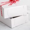 Rose Box Flat Pack |  Rose Box Flat Pack White Dozen (74x25x11cmH) Rose Boxes & Cylinders Rose Box Flat Pack