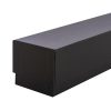 Rose Box Premium |  Matte Rose Box Single Deep Lid Black (71x8x7cmH) Rose Box Premium Black